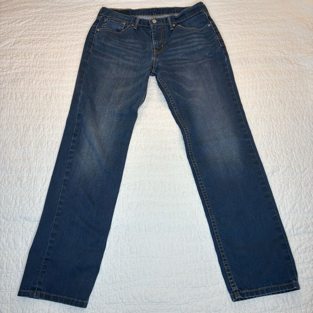 Levi's 511 Slim Fit‎ Jeans Mens 32x32 Blue Dark Wash Denim Pants Casual